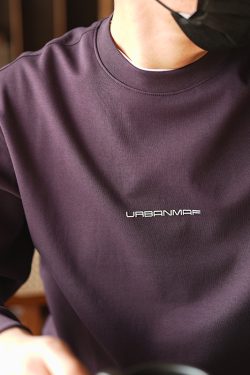 Korean Style Casual Minimalist Letter Pullover Sweatshirt for Men - Trendy Round Neck Loose Fit Top for Autumn Winter Fashion