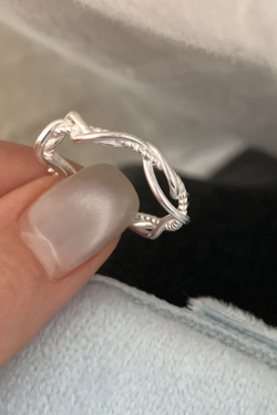 Korean Style Intricate Intertwined Ring for Women - 2025 High-End Light Luxury Versatile Finger Ring