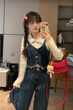 Korean Style Lapel Polo Sleeve Slimming Knitted Base Layer Top for Women - Early Spring Fashion Essential