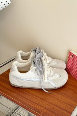 Korean Style Racing Shoes for Women - 2025 Summer Mesh Breathable Soft Sole Thick Sole Sports Trainers