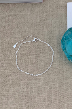 Korean Style S925 Pure Silver Star Heart Blue Bead Bracelet Set for Women - 2025 Casual Wrist Accessories