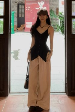 Korean Style Sexy Off-Shoulder Button Design Sleeveless Camisole for Women - Trendy Summer Top