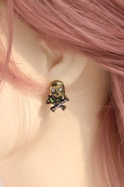 Korean Style Silver Skull Earrings for Women - Trendy and Cool Statement Accessories