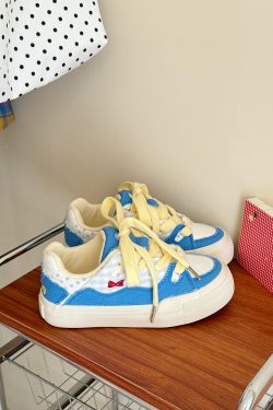 Korean Style Thick-Soled Canvas Sneakers for Women - Versatile White Dog Print Shoes 2025 Trend