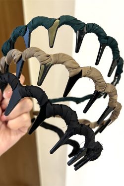 Korean Style Wave Face-Washing Headband for Women, Non-Slip Hairpin for Bangs and Loose Hair, 2024 High Crown Hair Accessory