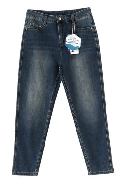 Lambskin Label Acetate Denim Tapered Pants - Slim-Fit Versatile Stretchy Jeans for Effortless Style