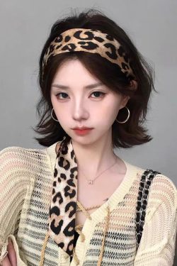 Leopard Print Long Silk Scarf - Retro Spicy Girl Style Hair Tie Belt Accessory - Korean Ins Fashion for Women