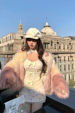 Light Mist White Tea Korean Lace Woolen A-line Mini Skirt for Women - Autumn Winter Slim Fit Sexy Bodycon Style