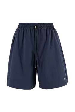 Lightweight Breathable Sports Shorts for Men and Women - Japanese City Boy Embroidery, Loose Fit Five-Point Beach Pants, Summer Essentials
