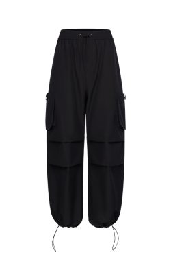 Lightweight Summer Cargo Pants with 3D Pockets - Basic Silhouette, Casual Style, Perfect for Everyday Wear