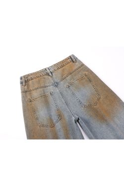 Loose Trendy Wasteland Dirty Cowboy Shorts - American Retro Street Style Summer Capris for Casual Wear