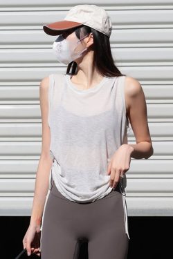 Loose Women's Yoga Tank Top - Stylish Running Sports Cover-Up Shirt for Active Wear - Versatile Southeast Asia & European Inspired Design