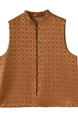 Luxury Chinese Style Embroidered Jacquard Sleeveless Stand Collar Vest Coat - Thick Silk Wool Padded Outerwear for Elegant Layering