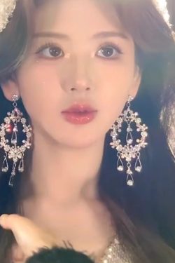 Luxury Hollow Water Drop Earrings for Women, Diamond-Studded Tassel Design, Exaggerated Style for Brides and Weddings