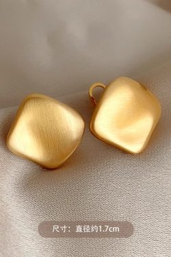 Matte Brushed Ear Studs for Women - High-End Light Luxury Earrings, Chic Accessories for Elegant Style