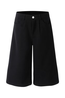 Men's 2025 Summer Knitted Loose Straight Casual Seven-Point Shorts - American Style Comfort Fashion