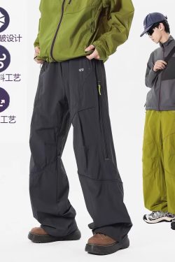 Men's American Style Cargo Pants - Summer Outdoor Functional Hiking Sports Pants for High Street Casual Wear