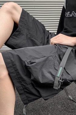 Men's American Style Multi-Pocket Cargo Shorts, Summer Trendy Loose Straight-Leg Sports Casual Five-Point Shorts