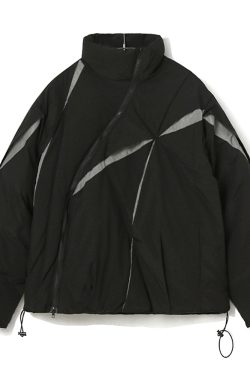 Men's American-Style Thick Cotton Jacket - Trendy Loose Fit Stand Collar Winter Coat 2025