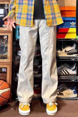 Men's American-Style Thin Waterproof Quick-Dry Cargo Pants, Diagonal Cut Casual Outdoor Straight-Leg Summer Trousers