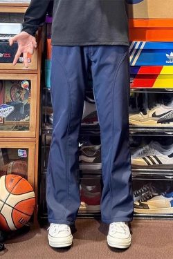 Men's American-Style Thin Waterproof Quick-Dry Cargo Pants, Diagonal Cut Casual Outdoor Straight-Leg Summer Trousers