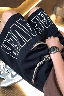 Men's Big Size Basketball Shorts - Summer Outdoor Five-Point Pants, Trendy Youth Style for 2025, Perfect for Sports and Casual Wear