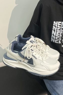 Men's Breathable Soft Bottom Sports Casual Shoes - Versatile Thick Sole Old Daddy Style for Spring Summer