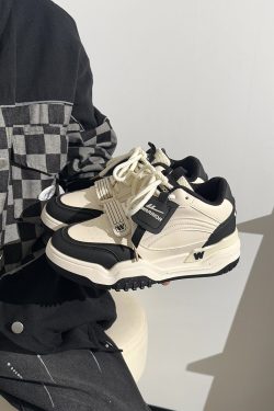 Men's High-Top Sneakers 2025 Spring Casual Thick-Soled Korean Style Versatile Warrior Design