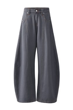Men's Simple Versatile Wide-Leg Jeans - Trendy Curved Blade Design for Summer 2025, Casual Y2K Fashion