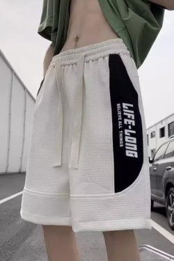 Men's Summer Color-Blocking Sports Shorts 2025 - Trendy Casual Beach Pants for Outdoor Activities