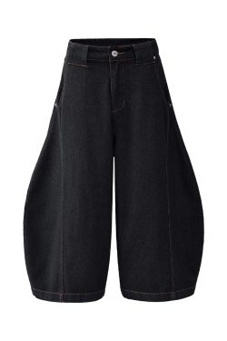 Men's Vintage Loose Fit Denim Shorts - 90s Hip Hop Street Style Casual Wear for 2025