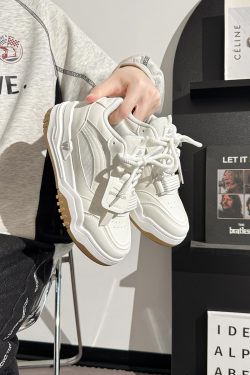 Men's White Mesh Sneakers - Breathable Soft Leather Casual Sports Shoes for Summer - Trendy Board Shoes for Everyday Wear