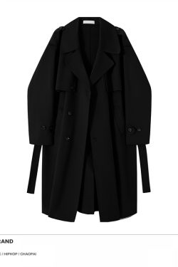 Mid-Length Double-Sided Woolen Trench Coat for Men - High-End Korean Style Cool Winter Red Outerwear