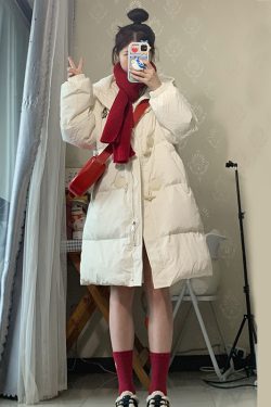 Mid-Length Hooded Toggle Down Jacket for Women - 2024 Winter Coat in Goose Yellow - Trendy and Warm Outerwear