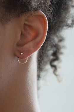 Minimalist Geometric Round Metal Dangle Earrings for Women - Chic Modern Jewelry, Perfect for Y2K and Everyday Style