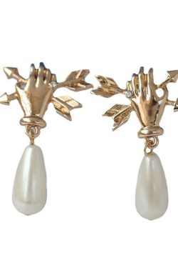 Minimalist Gold Pearl Drop Earrings - Elegant Luxurious Design for Versatile Wear at Gatherings and Outings, Perfect for Any Occasion
