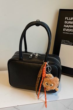 Minimalist High-End Feel Women's Bowling Bag - Versatile Shoulder and Handheld Retro Style for Spring/Summer 2025