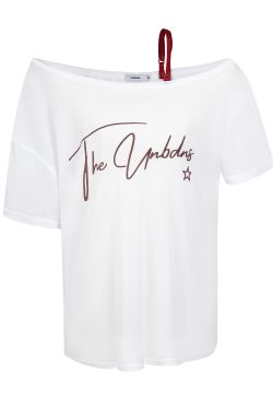 Minimalist Off-Shoulder Short Sleeve T-Shirt for Women - Casual Sheer Summer Top, American Style, Versatile Spicy Girl Fashion