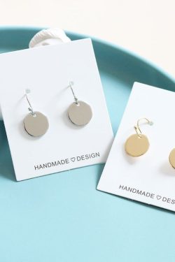 Minimalist Small Coin Earrings - Trendy Street Style Delicate Studs for a Cool Aesthetic