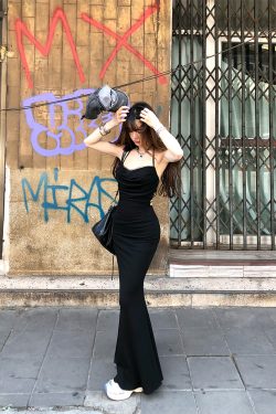 One-Shoulder High-End Lace Backless Bodycon Dress for Women - Spring Summer Fashion, Deadly Waist-Hip Ratio, Elegant Long Dress