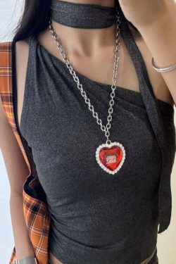 Personalized Sweetheart Necklace | Creative Collarbone Chain, Versatile Sweater Accessory, Trendy Niche Design