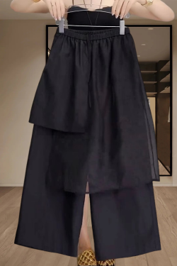 Petite Straight Skirt Pants for Women - Unique Casual Style for Commuting - Fashionable Summer 2025 Look