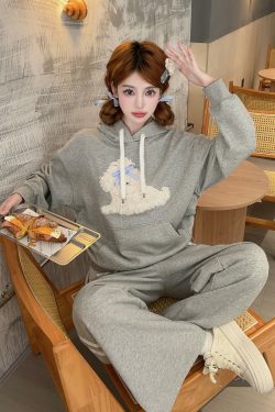 Petite Women's Thickened Hoodie Sweatshirt - Cozy Little Dog Print, New Season Fashionable Outfit, Casual Street Style