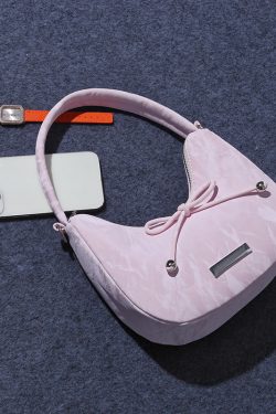 Pink Cotton Candy Crossbody Bag for Women - Niche Style Shoulder Handbag for Spring/Summer 2025, Trendy Underarm Design for Young Girls
