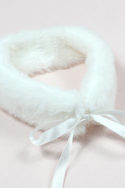 Plush Bunny Ear Headband and Velvet Collar Choker Necklace Set, Cute Sweet Girl Lolita Style for Christmas