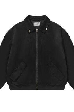 Plush Quilted MA1 Padded Jacket Coat with Stand Collar - Clean Fit, Trendy Outerwear for Y2K and Korean Style Fashion
