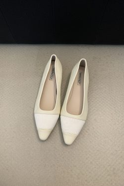 Pointed Loafers for Women - Evening Breeze Korean-Style Gentle Fashion Grandma Shoes for Summer