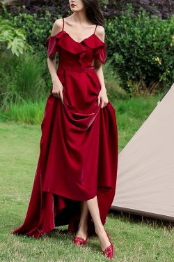 Red Wedding Shoes for Bride, Two-in-One Flat Low-Heeled Design, 2025 Style Xiuhe Dress, Plus Size High-End Feel