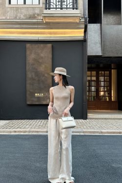 Relaxed Old Money Linen Blend Wide Leg Loose Pants - Chic 90s Inspired Fashion for Effortless Style