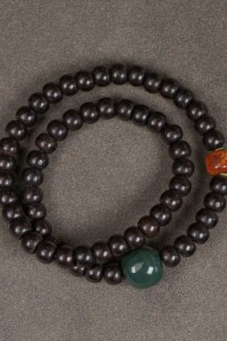 Retro Coconut Bead Bracelet for Women and Men, Unique Double-Circle Design, Versatile Trendy Accessory for Fashion Lovers